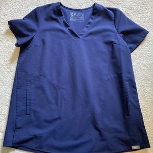 Figs Navy Maternity Top